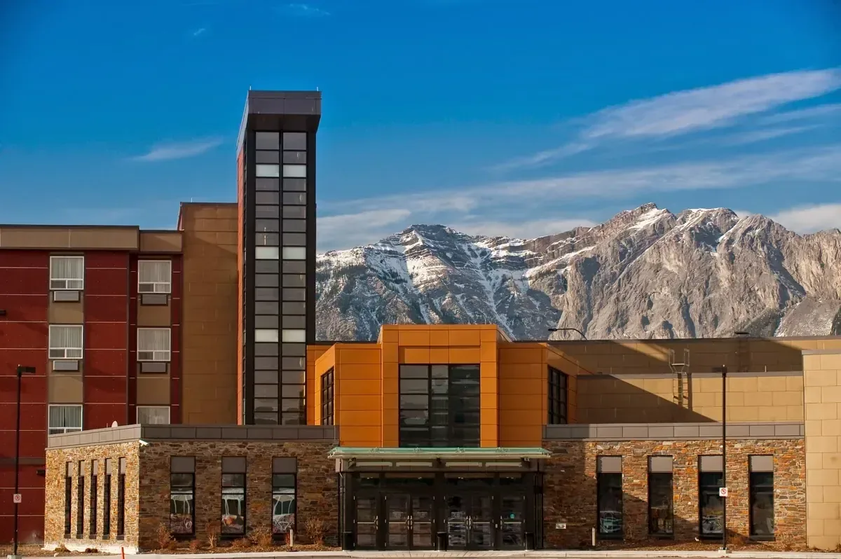 Stoney Nakoda Resort mountain setting
